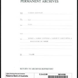 Research Department - Balance of Payments - Obsolete Files - Banking Statistics - Letters of Credit Establishment & Negotiations - New Series - 1962 - 1966