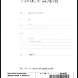Research Department - Balance of Payments - Exports - 1922 - 1940