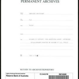 Research Department - Balance of Payments with Individual Areas and Countries - USA Dollars Received on account of US Forces - 1941 - 1946