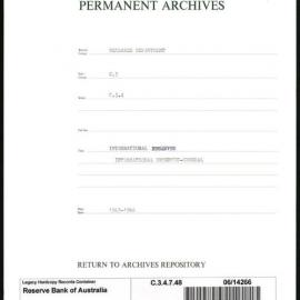Research Department - Balance of Payments - International Reserves - General - 1963 - 1966