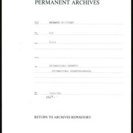 Research Department - Balance of Payments - International Reserves - General - 1967 - 1968
