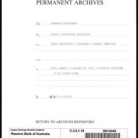 Research Department - Rural & Extractive Industries - Rural Credit - Finance for Production Committee (1956) Master File - 13/02/1956 - 22/05/1956