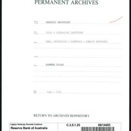 Research Department - Rural & Extractive Industries - Norfolk Island - 1953 - 1955