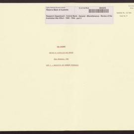 Research Department - Central Bank - General - Miscellaneous - Review of the Australian War Effort - 1940 - 1944 - part 2