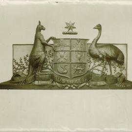 Commonwealth Bank of Australia - Head Office 120 Pitt Street - Construction - Coat-of-Arms - c.1915