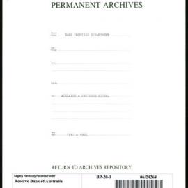 Bank Premises Department - Adelaide - Proposed Sites - 1912-1920