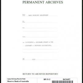 Bank Premises Department - Launceston - Brisbane Street & The Quadrant - Proposed Renovations - 1931