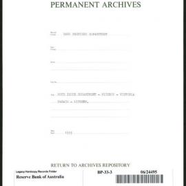 Bank Premises Department - Note Issue Department - Fitzroy - Victoria Parade - Kitchen - 1933