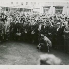 Hobart - Opening of new premises - Portion of crowd present - 27 September 1954