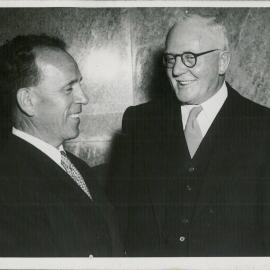Hobart - Opening of new premises - Governor and Mr GR Simpson - 27 September 1954