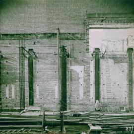 Melbourne - Premises, 367 Collins St. - Construction - View showing old walls of old Stock Exchange building adjoining Felton Grimade - 22 June 1922