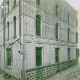 Melbourne - Premises, 367 Collins St. - Construction - View showing United  Insurance building frontages to Ryrie Lane - 22 June 1922