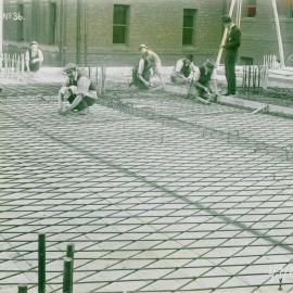 Melbourne - Premises, 367 Collins St. - Construction - Reinforcing of first floor slab - 13 July 1922