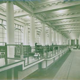 Melbourne - Premises, 367 Collins St. - Interior of Savings Bank looking towards General Bank - 1924