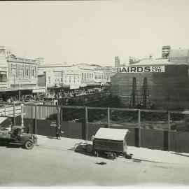Perth - Construction of new premises, Forrest Place - View of site from Forrest Place - 26 April 1930