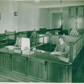 Commonwealth Bank of Australia - Premises - Wangaratta - Interior - c. 1920's