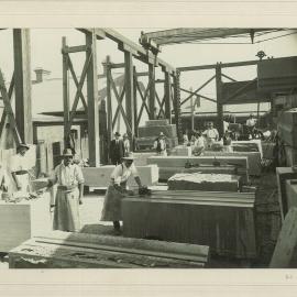 Head Office - Construction of new premises - Cutting and polishing of trachyte for HO facade (copy d) - 21 August 1915