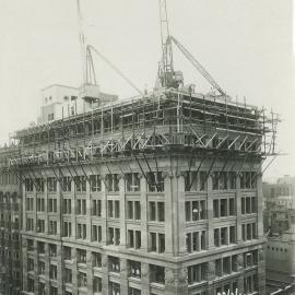 Head Office - Construction of new premises - View from Mutual Life Building - 23 February 1916