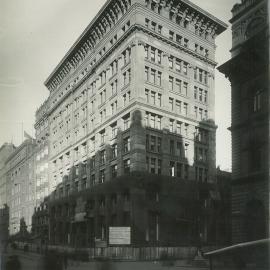 Head Office - Construction of new premises - View from Martin Place - Street Level - 1 June 1916
