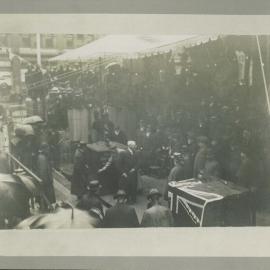 Head Office - Construction, laying of Foundation Stone - Prime Minister addressing the visitors (copy a) - 14 May 1913