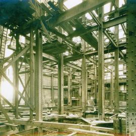 Head Office - Extensions 1931-1933: Construction showing formation front ground floor
