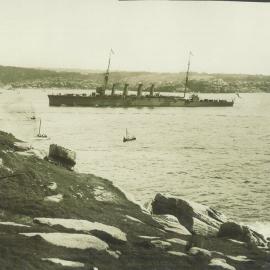 HMAS Melbourne - On which a Savings Bank Agency was established in 1912-13