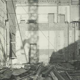 Melbourne premises, 367 Collins Street - View taken in connection with the right of light, showing heights of the Old Exchange parapet wall) construction - 22 June 1922
