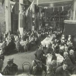Melbourne premises 367 Collins Street - Official luncheon on the site of the new building, following the Foundation stones ceremony - 26 July 1922