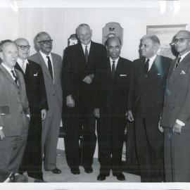SEANZA Central Bank Governors' Conference in Wellington - Governors on arrival at Wellington airport - November 1964