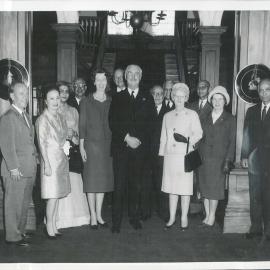 SEANZA Central Bank Governors' Conference in Wellington - Governors and wives at Government House Reception - November 1964