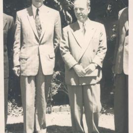Bank's Functions, etc - Overseas Travel Dr Coombs with EC Fussell, Reserve Bank of NZ - c.1950s