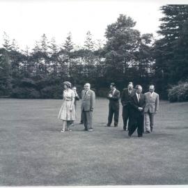 Bank's Functions - Overseas Travel, Luncheon at residence of Governor, Bank of Japan, Coombs, Miss Lewis and Mr J McSharry - 29 September 1962