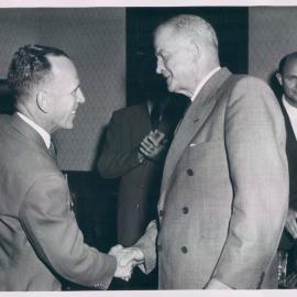 HC Coombs, HW Reeves and RL Johnson on the occasion of HW Reeves' retirement - 28 December 1956