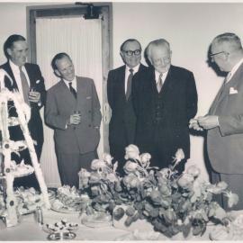 Staff Charity Work - Presentation of Bankers Ball cheque - 1958
