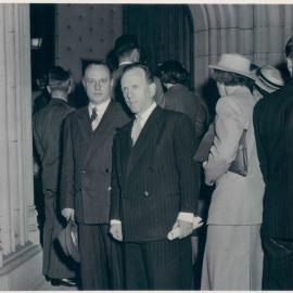 Staff - Groups - Governors and Ex-Governors - EB Richardson and HC Coombs - 4 May 1954