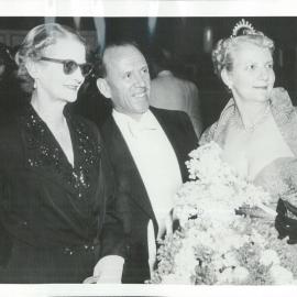 Coombs, HC with Mrs Coombs and Miss Elsie Beyer at the first Elizabethan Ball - October 1954