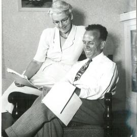 Coombs, HC with Mrs Coombs - March 1951