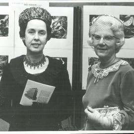 Mrs HC Coombs with Mrs Robert Oliver, President of the Australian Elizabethan Theatre Trust Ladies Centre - May 1965