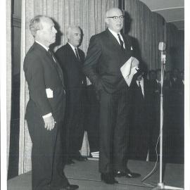 HC Coombs' farewell as Governor - DA Tate delivers his speech - July 1968