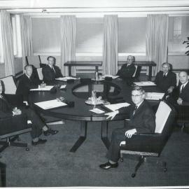 Coombs, HC chairing a meeting of European central bankers - 1967