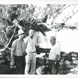 Staff - Individual Officer - Head Office 65 Martin Place - Coombs, HC - Shows the Governor and two unidentified men by a river - Taken while the Governor was on a visit to the Northern Territory - 1967