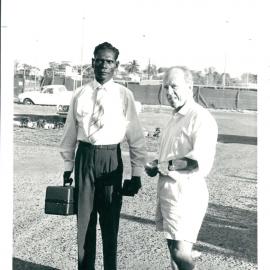 Bank's Functions, Activities & Incidents - Note Issue - Note design (Decimal Currency) - Dr HC Coombs with artist David Daymirringu - August 1967