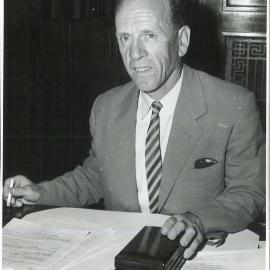 Staff - Individual Officers - Head Office 65 Martin Place - Dr HC Coombs (Governor) - Portrait taken during a visit to Perth Office - mid 1950's