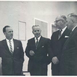 Launceston branch opening - ER Roberts (Manager), JG Menzies, DA Tate and HC Coombs (copy c) - 16 June 1961