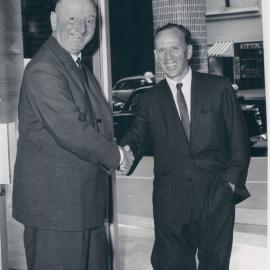 Staff - Groups - WP Eskdale and HC Coombs at Somerset House (RBA Sydney Office) - c.1960