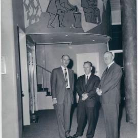 Staff - Groups - WP Eskdale and HC Coombs at Somerset House (RBA Sydney Office) (copy b) - c.1960