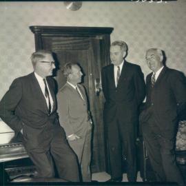 Bank's Functions, Activities, Incidents, etc. - Visitors to Bank - Head Office - JM Garland, Dr Coombs, Mr Southard & JG Phillips - August 1964