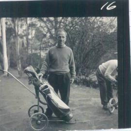Staff - Individual Officers - Dr Coombs taking part in the Interbank Bank Golf Bi Annual Tournament - 1961