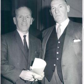 Staff - Individual Officers - Dr HC Coombs with Mr HDT Williamson, General Manager of the ANZ Bank - c.1950s