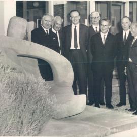 Visit of European Central Bank Governors - Outside University House, ANU - April 1967